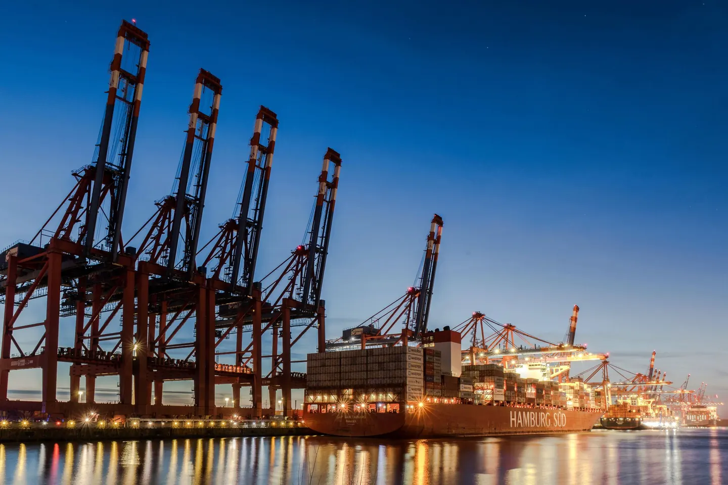 Port terminal on the UAE east coast